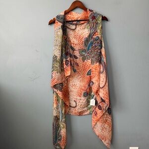 Accents by Lavello Chiffon Convertible Vest. NWT. One Size